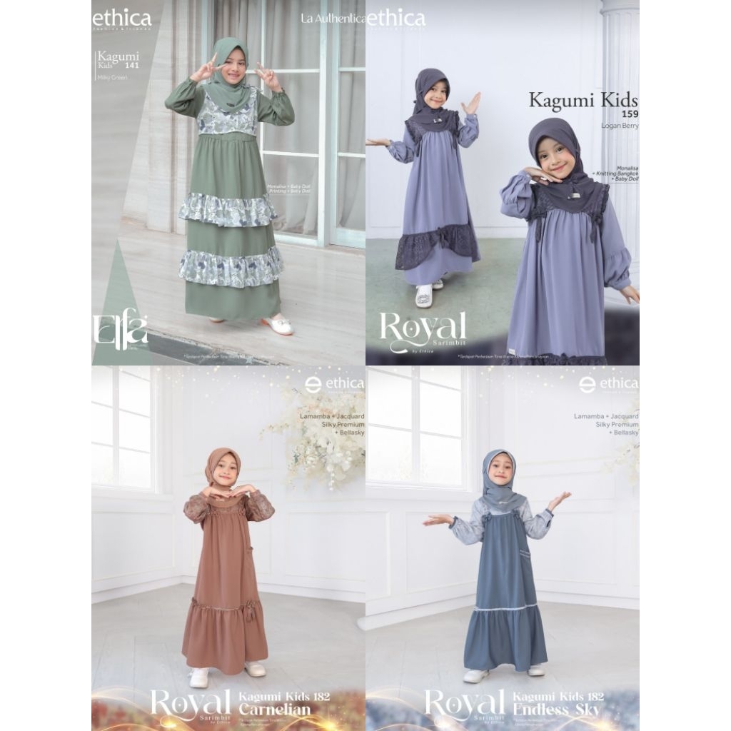 ETHICA KAGUMI BAJU GAMIS/DRESS ANAK PESTA || KAGUMI KIDS 141, KAGUMI KIDS 159, KAGUMI KIDS 182, KAGU