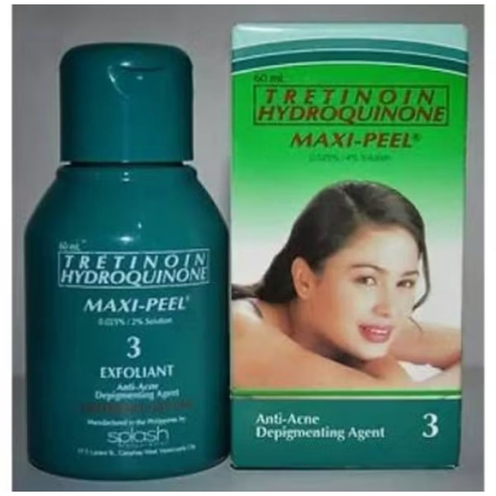 SALE'TRETINOMI HYDROQUINONE MAXI PEEL 3 Anti-Acne [HIJAU]