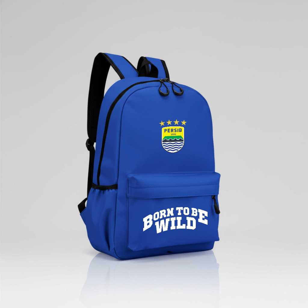 Catenzo - Tas Sekolah Anak SD SMP BORN TO BE WILD Original Premium Stylish & Keren PERSIB