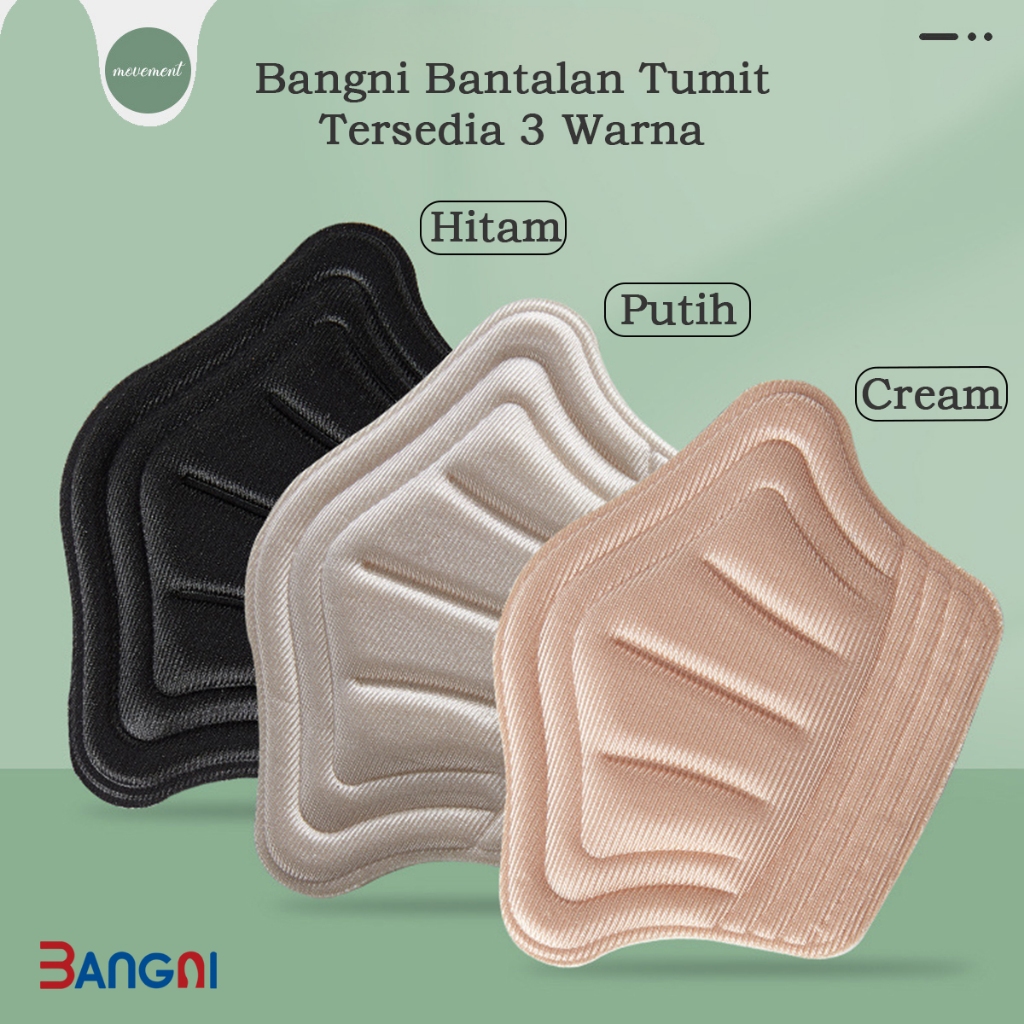 BANGNI Insole Empuk Ganjalan Tumit Insole Nyaman Insole Untuk Sepatu Kebesaran Insole Pengganjal Sep