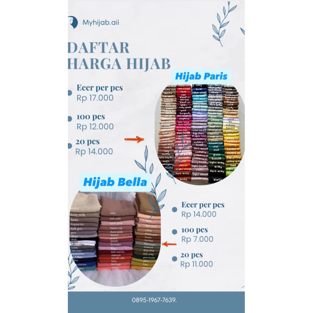 grosir 10 pcs paris varisha ori