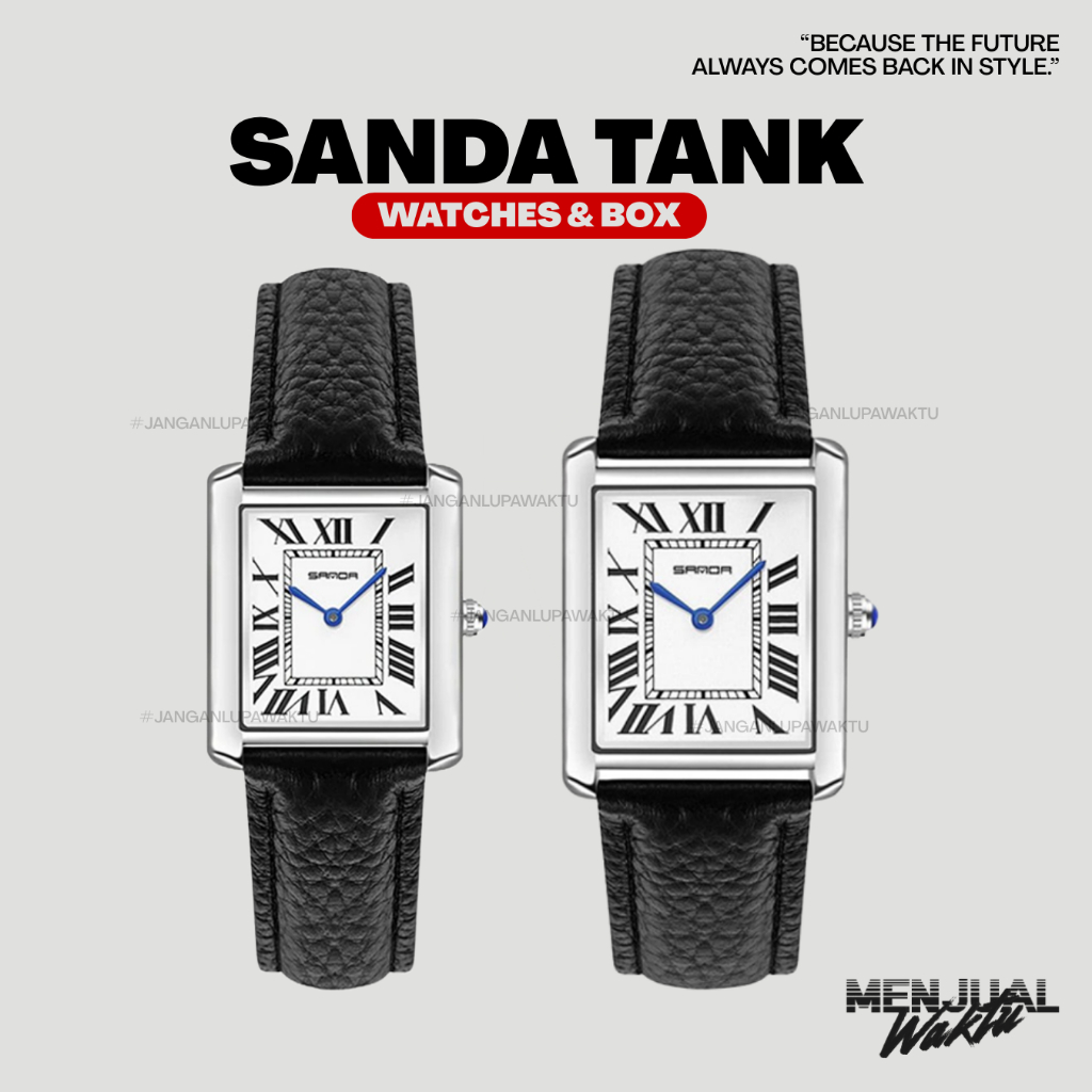 Sanda Tank Jam Tangan Pria & Wanita