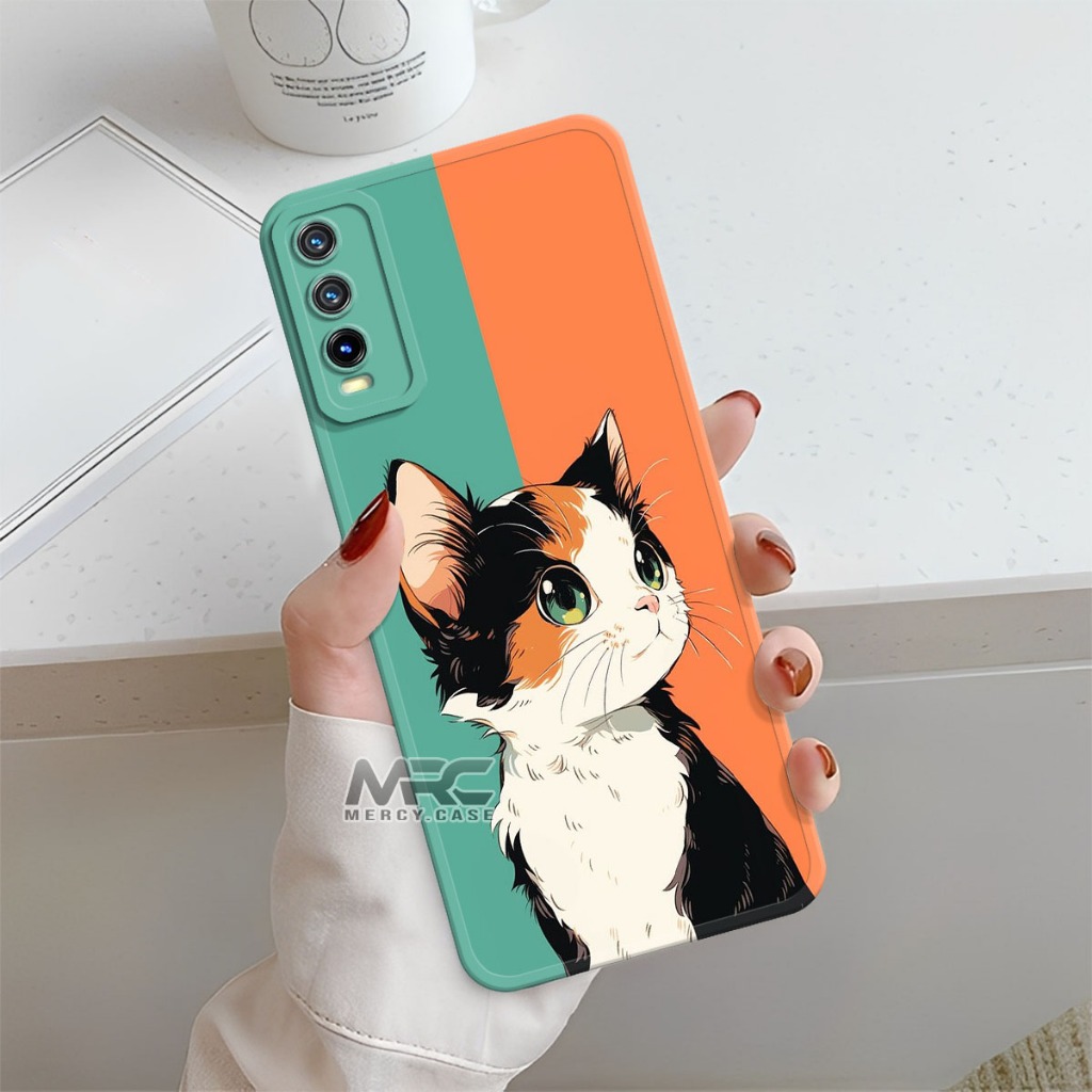 Mercycase Softcase HP Vivo Y12s Y20 Y20s Karakter Silikon Case Procamera Casehp Bumper Cover HP - 11