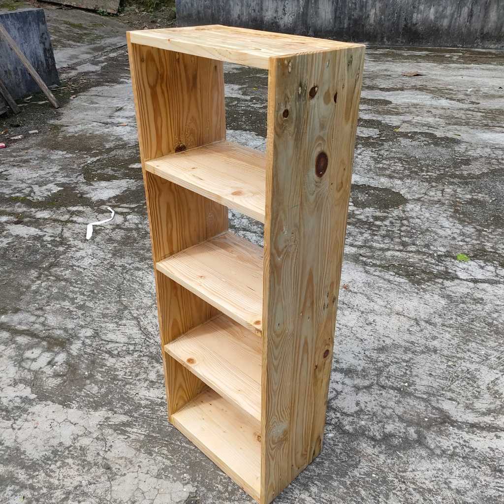 Rak Susun 4 Jati belanda Clear