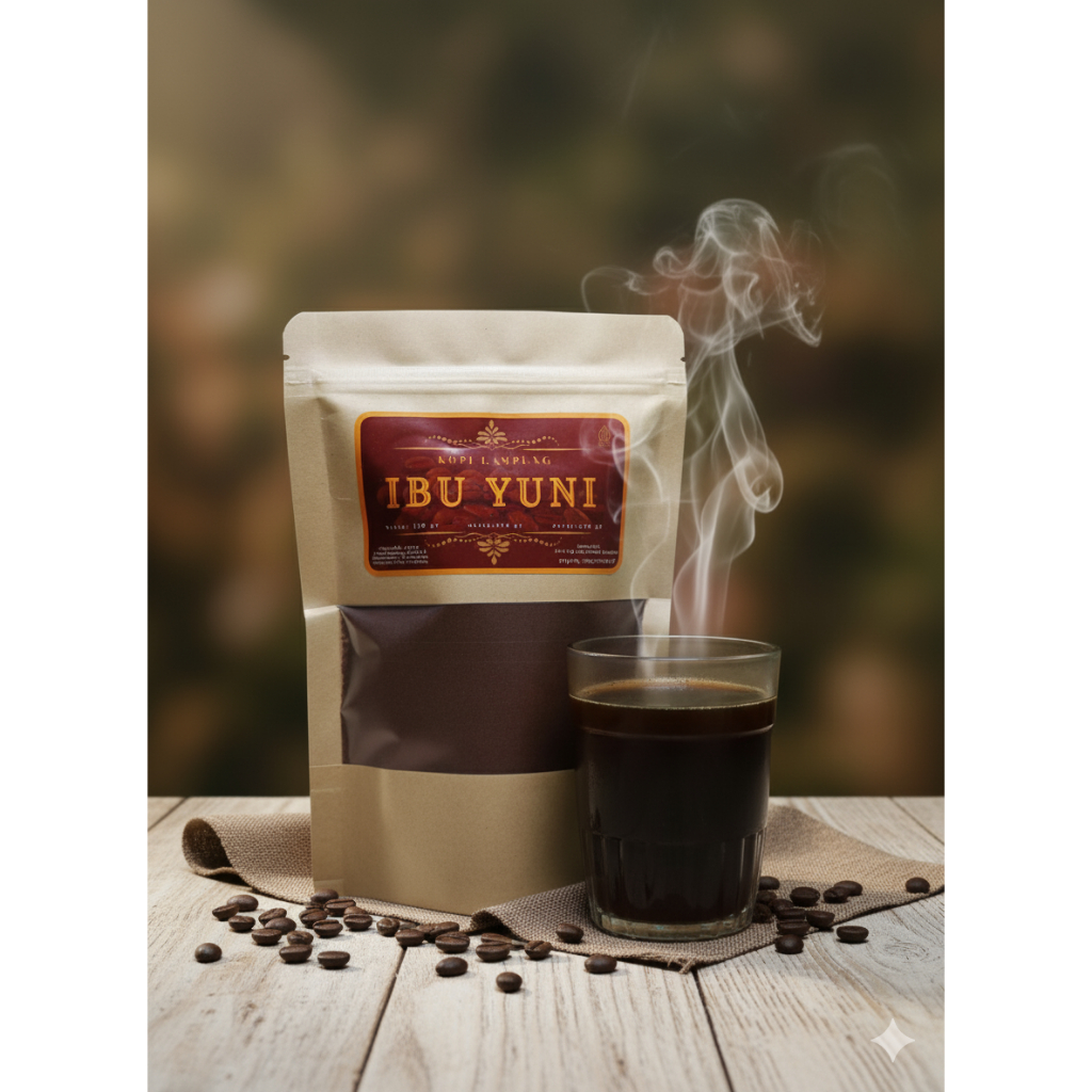 Kopi Robusta Lampung Utara Premium – IBU YUNI – Kopi Bubuk Murni Tanpa Campuran – Sangrai Tradisiona