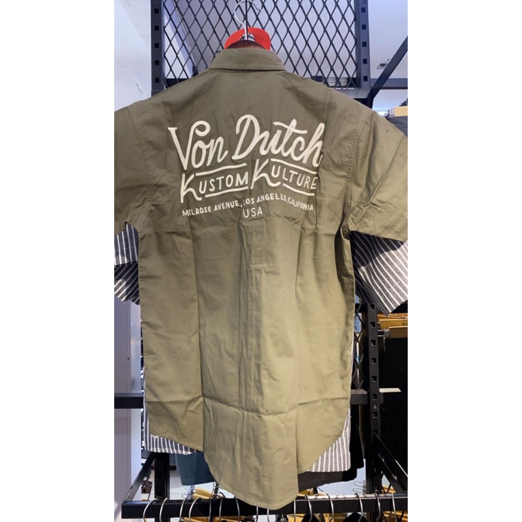 VON DUTCH 1621 WORKSHIRT ARMY GREEN