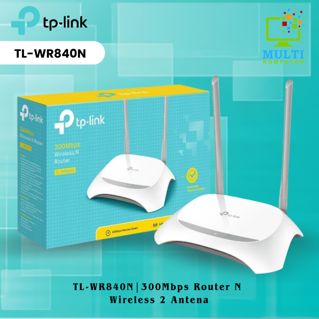 TP-LINK TL-WR 840N / TL-WR 820N 300Mbps Modem Router Wireless