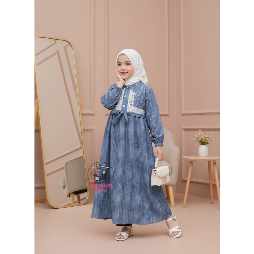 Gamis Anak Perempuan Livya Style Gamis Bahan Adem Gamis Lebaran Usia 1 Sampai 12 Tahun Terbaru