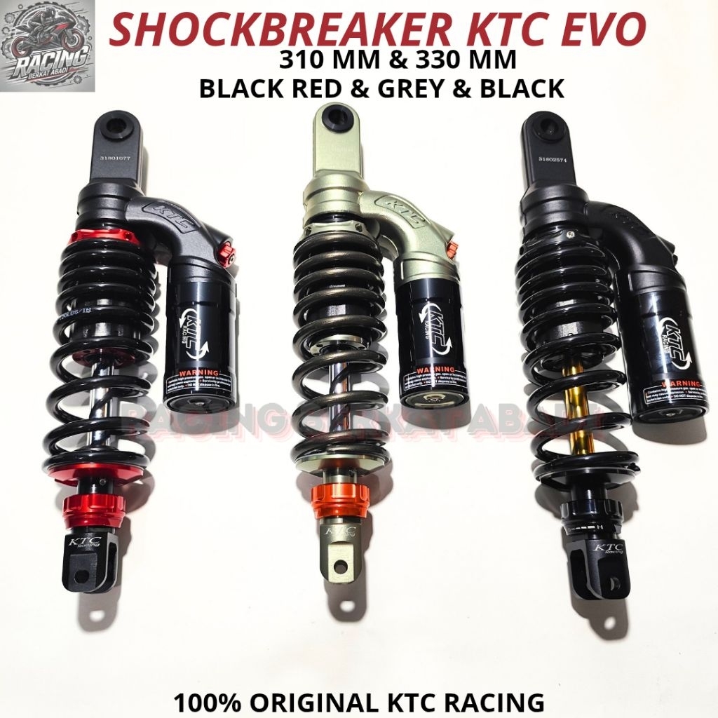 SHOCKBREAKER SHOCK KTC EVO UNTUK MOTOR VARIO 110. VARIO 125, VARIO 150, BEAT FI, SCOOPY FI, MIO, BEA