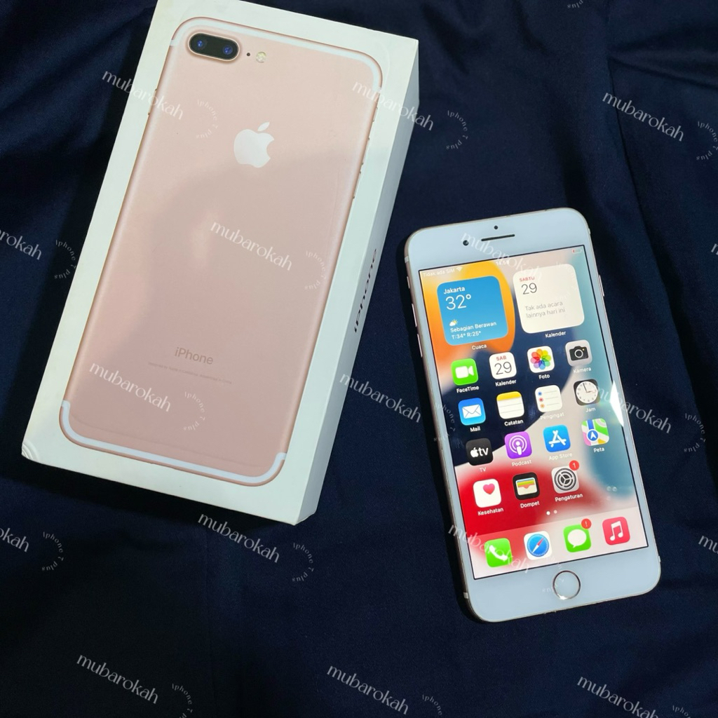 iphone 7 plus 128Gb second PA/A id indo Rosegold