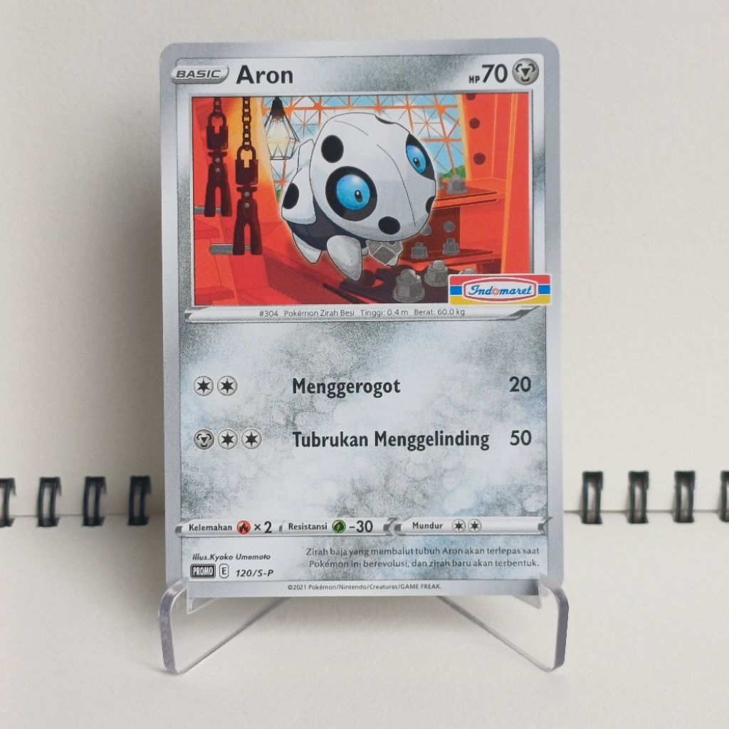 Aron Promo Indomaret - Kartu Pokemon TCG Indonesia - Sword & Shield Promo Indomaret | 120/S-P | Indo