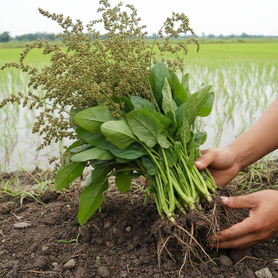 benih biji bayam cabut / bibit bayam hijau sayuran