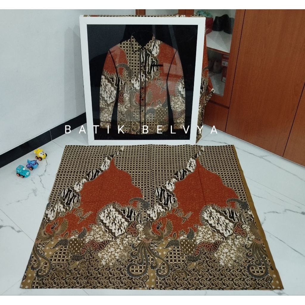 kain batik motif new / Batik sragen sogan/ batik tulis  lawasan / batik solo modern/ kemeja seragam 