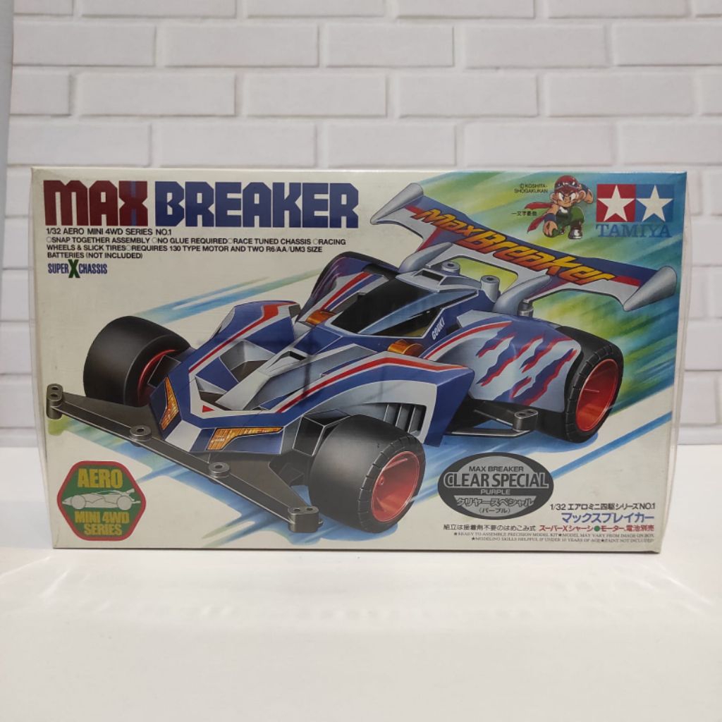 Tamiya Mini 4WD MAX BREAKER Clear SP Purple Original Made in Japan