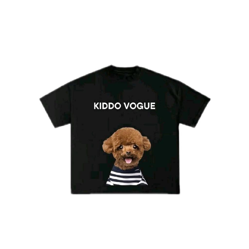 Kaos Anak Anjing Distro Vogue KIDDO - 100% Katun Combed 24s - Fashion