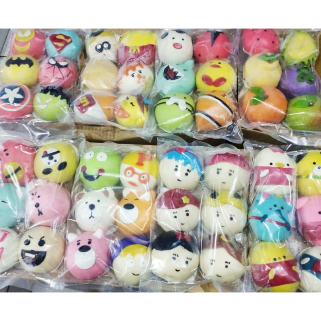 Bakpao coklat karakter Frozen food