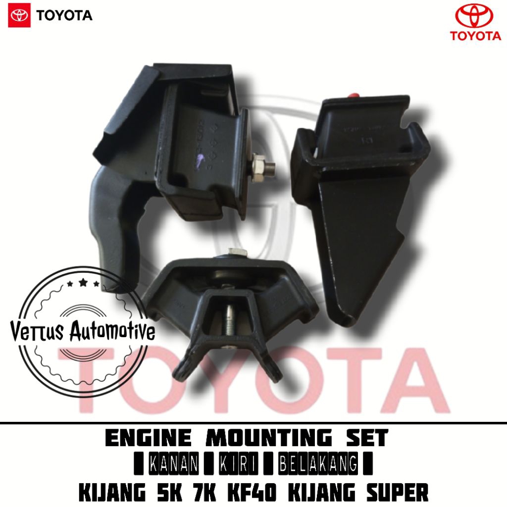 Engine mounting Kijang 5K 7k Kijang Super ( 1set ) Karet dudukan mesin Kijang 5k 7k kijang Super ( 1
