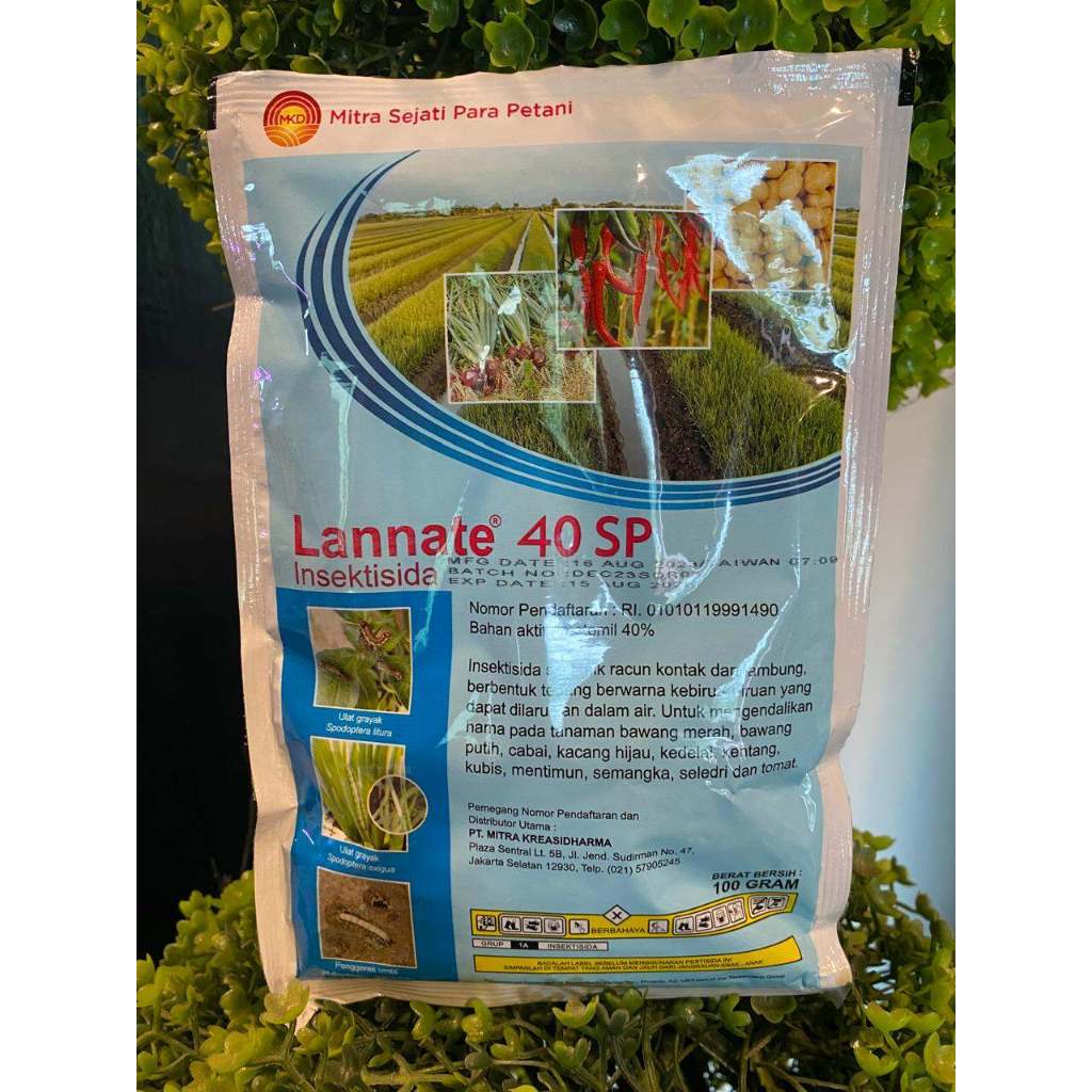 Insektisida Dupont Lannate Biru 40 Sp 100 gr Original Pabrik