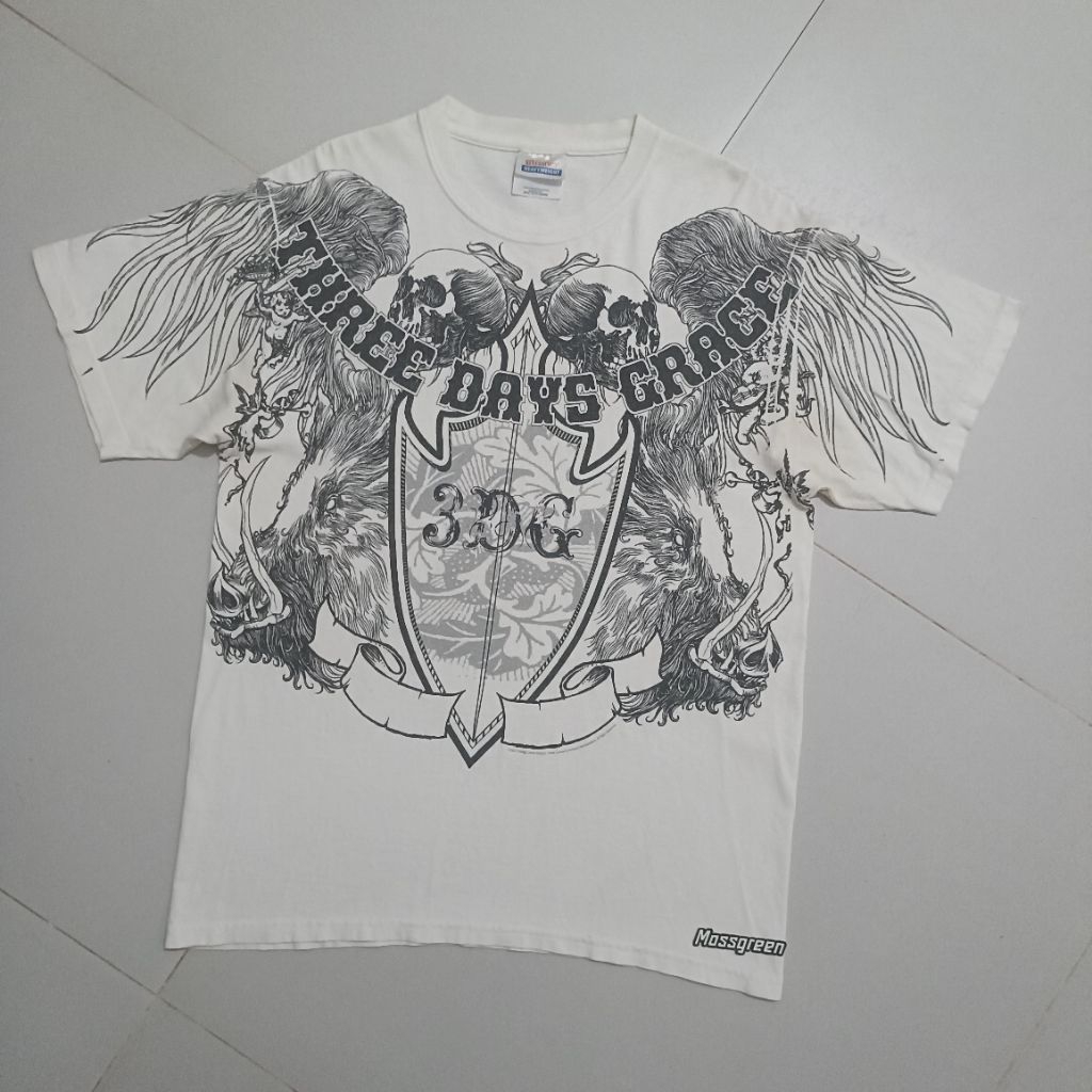 kaos band 3DG tag Hanes ,M