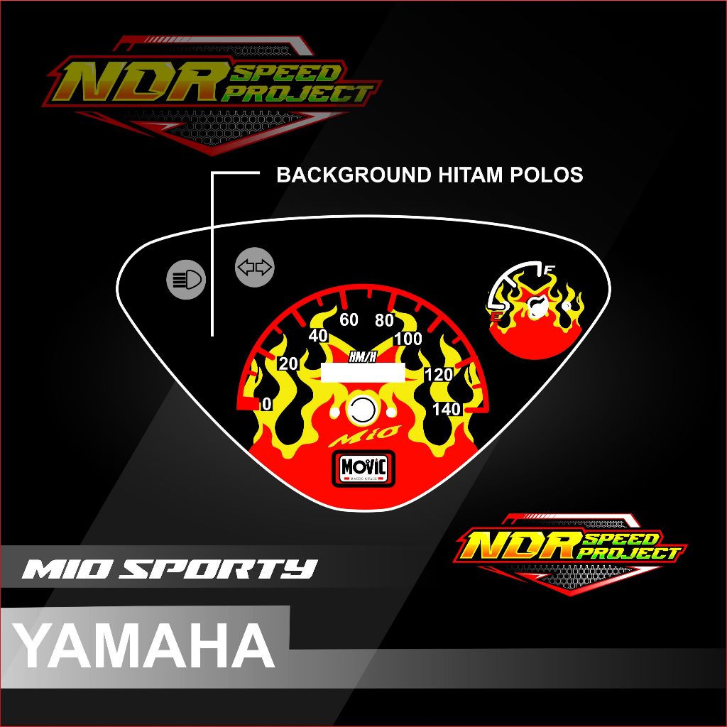 Papan speedometer mio custom