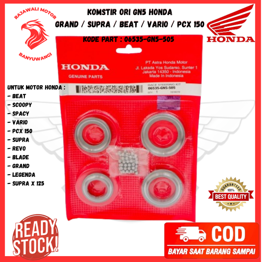 komstir honda beat ori - komstir beat fi original - komstir vario 125 - komstir honda grand - komsti