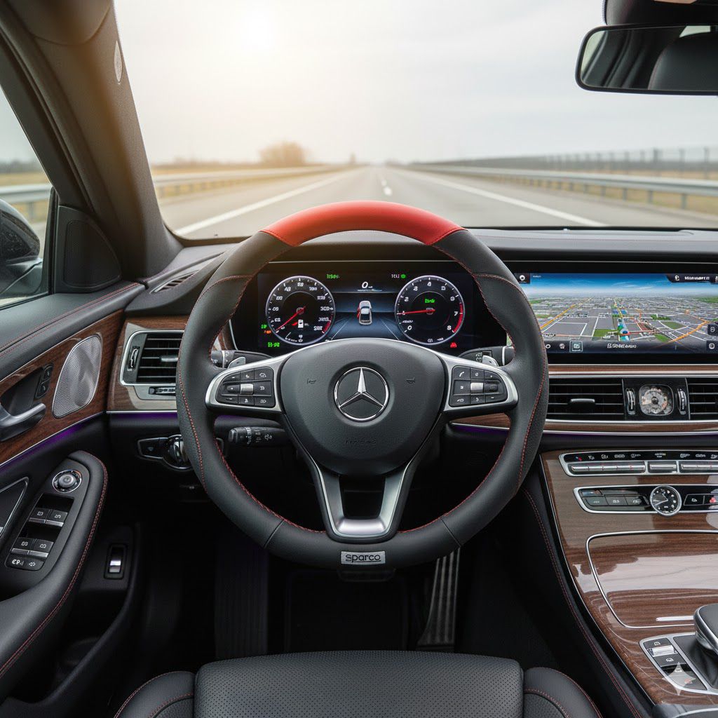 Sparco Cover Steering Wheel Hard Logo Sarung Stir Mobil