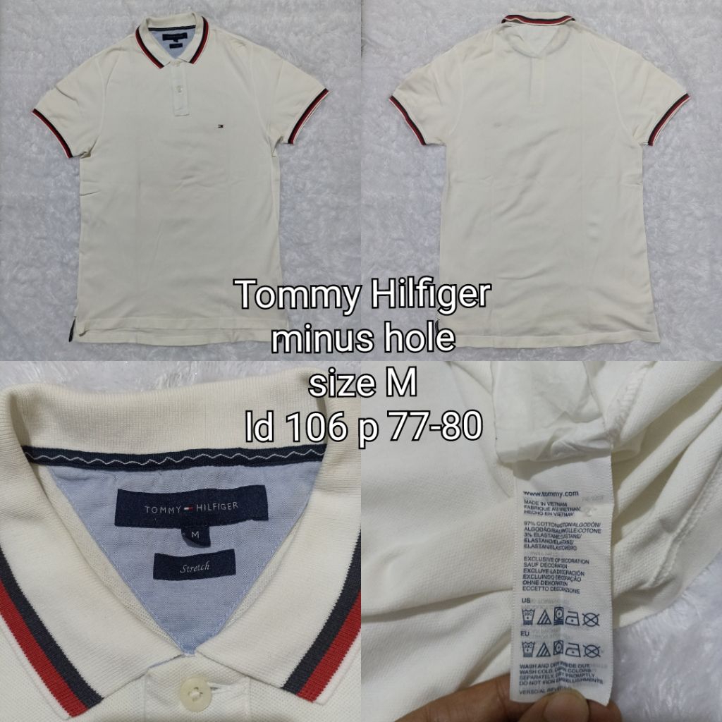 Tommy Hilfiger | kaos polo berkerah | size M