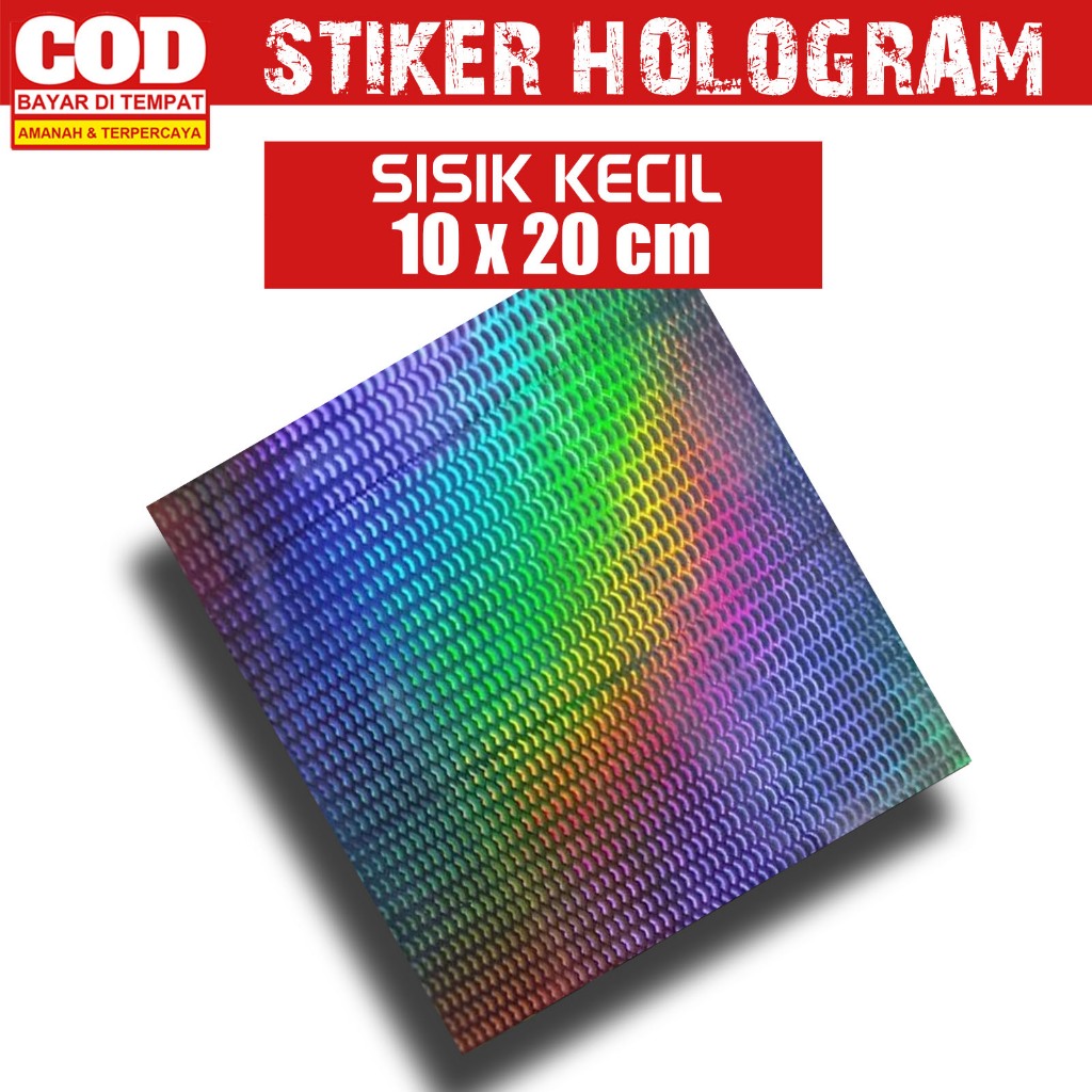 Sticker Hologram Sisik Kecil Stiker Metal Jig Lure
