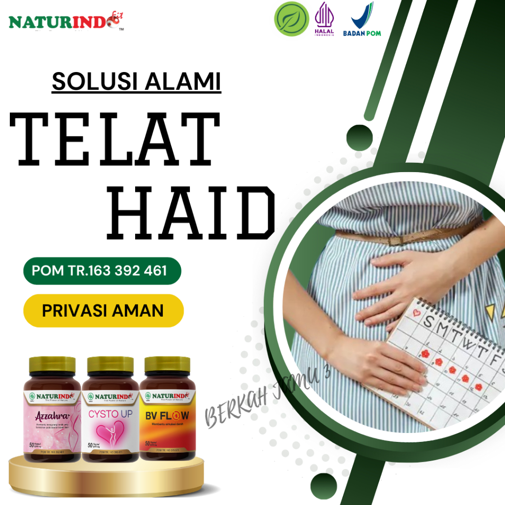 Obat Telat Dateng Bulan Pelancar Telat Haid 1 2 3 4 Bulan Paling Ampuh Terlaris Nyeri Haid PCOS