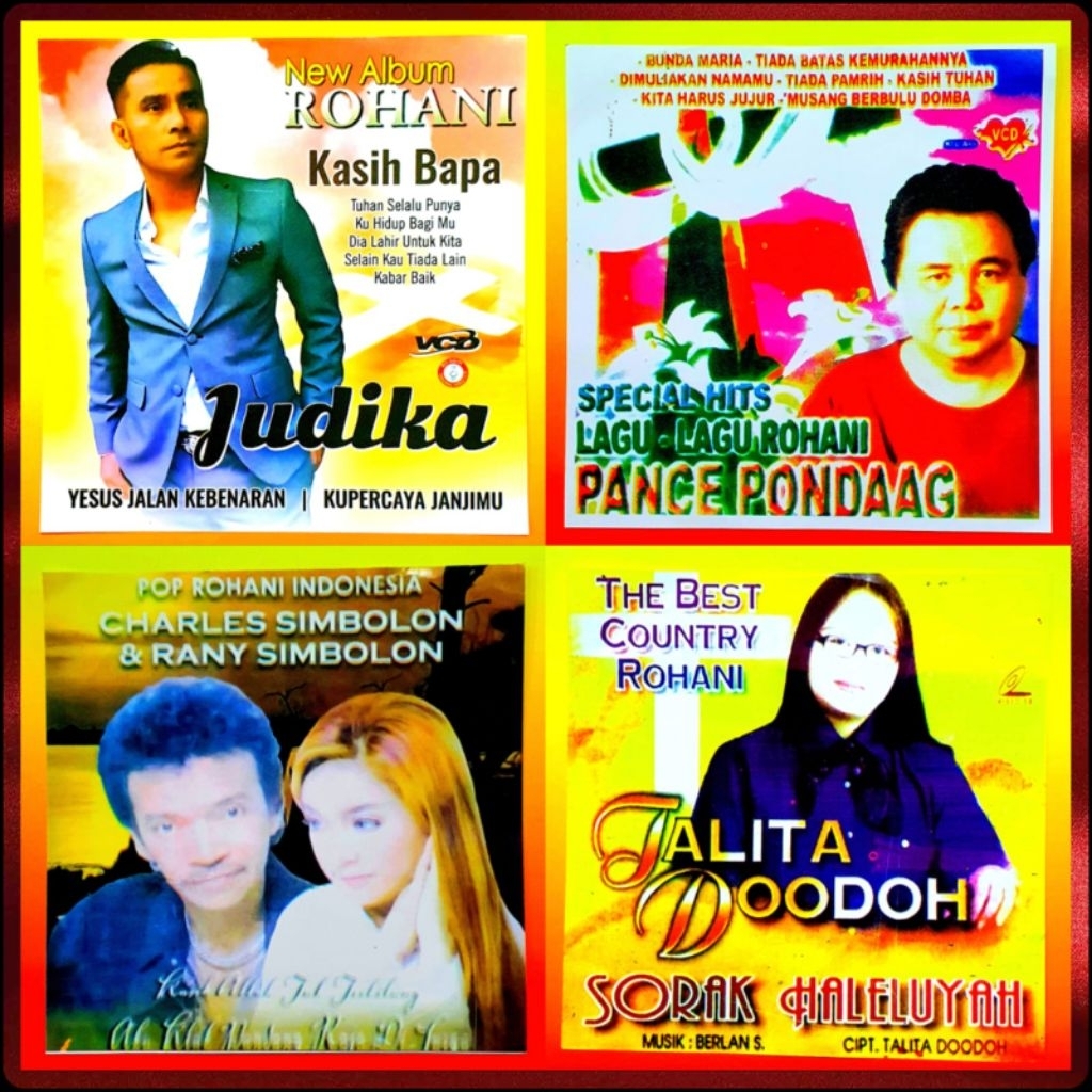 KASET VCD VIDEOO LAGU ROHANI KRISTEN TERPOPULER