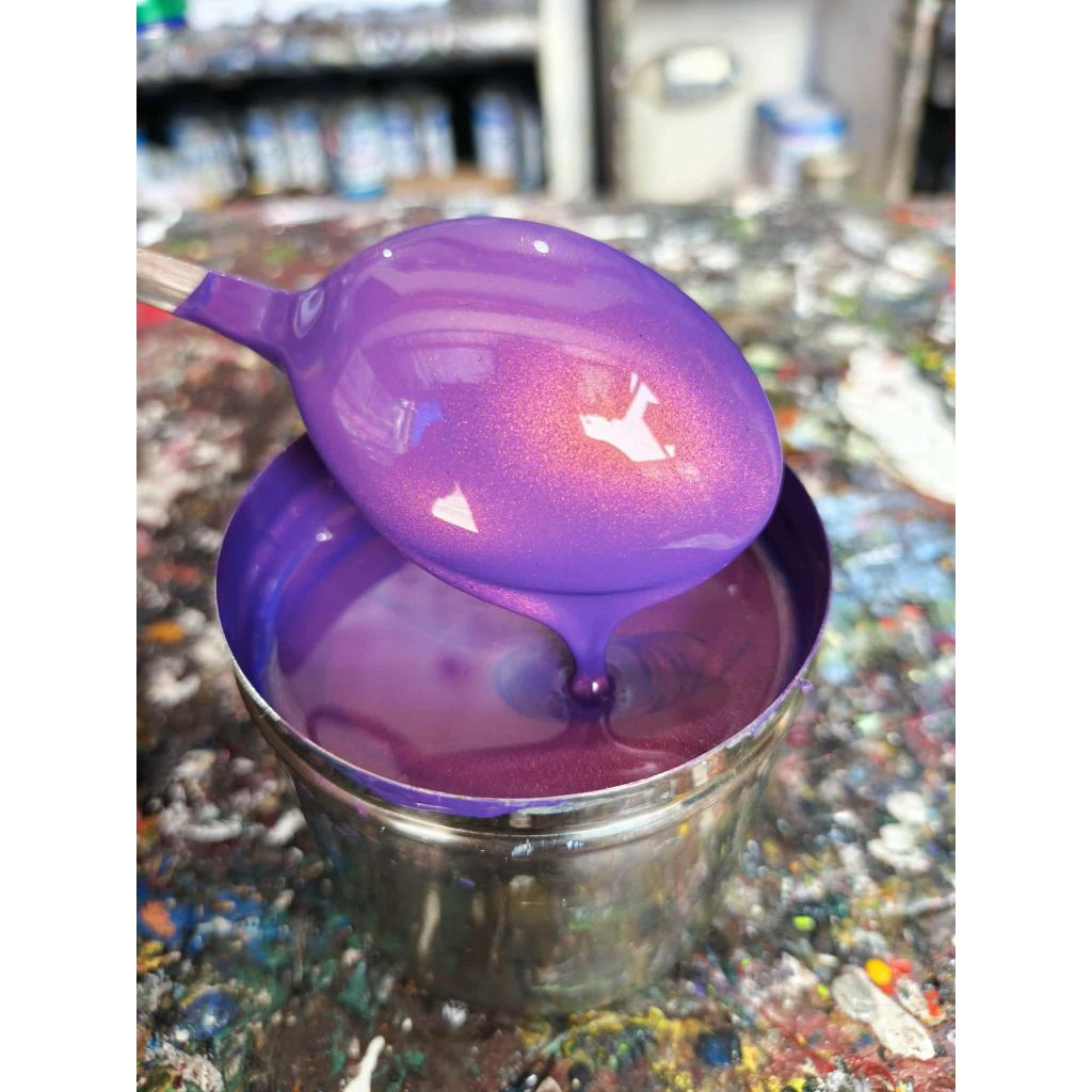 golden purple lembayung gold cat polyurethane cat pu custom 250mili