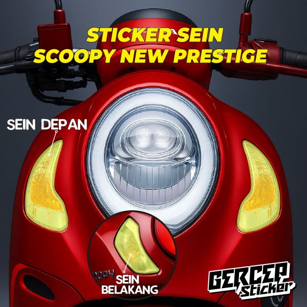 Stiker Lampu Sein Scoopy All New Prestige  | Stiker Pelindung Lampu Sein Scoopy 2021-2023