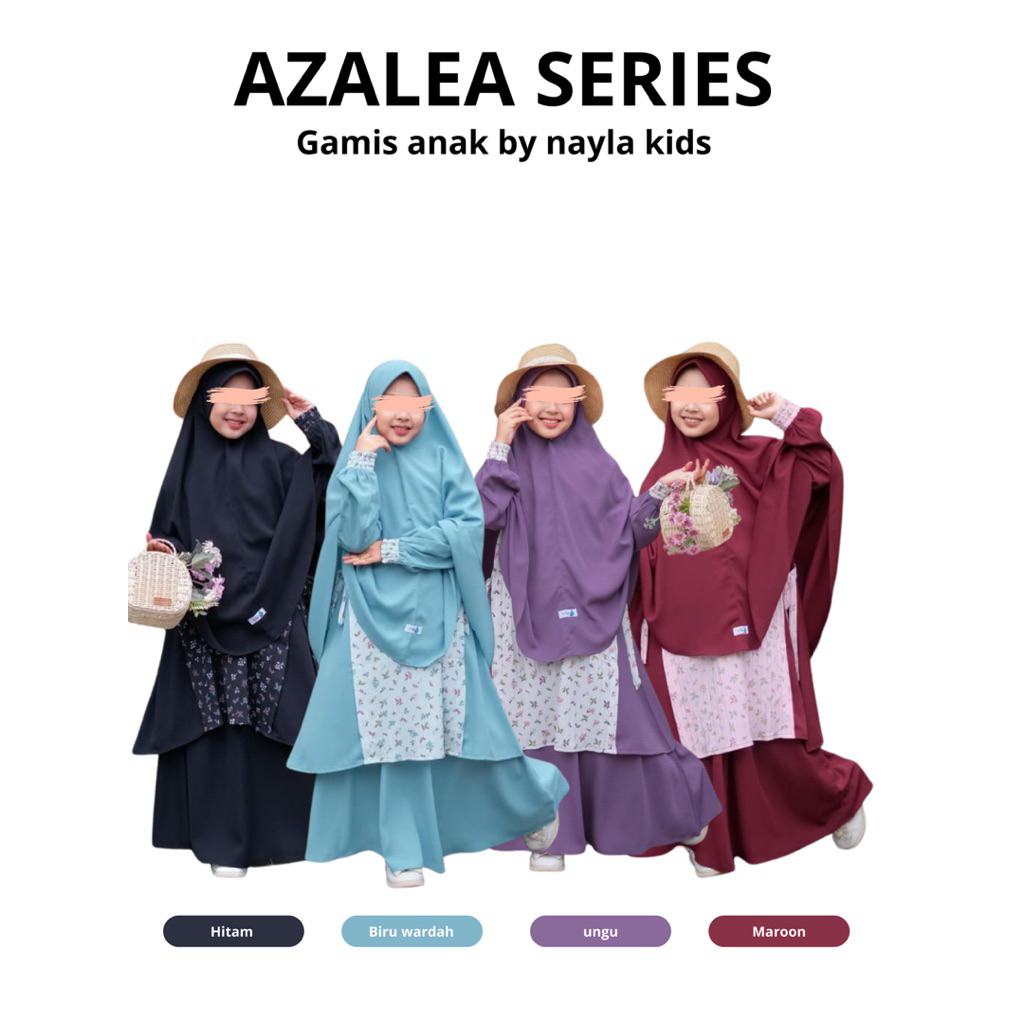 ori nayla kids - AZALEA SERIES gamis syari anak premium