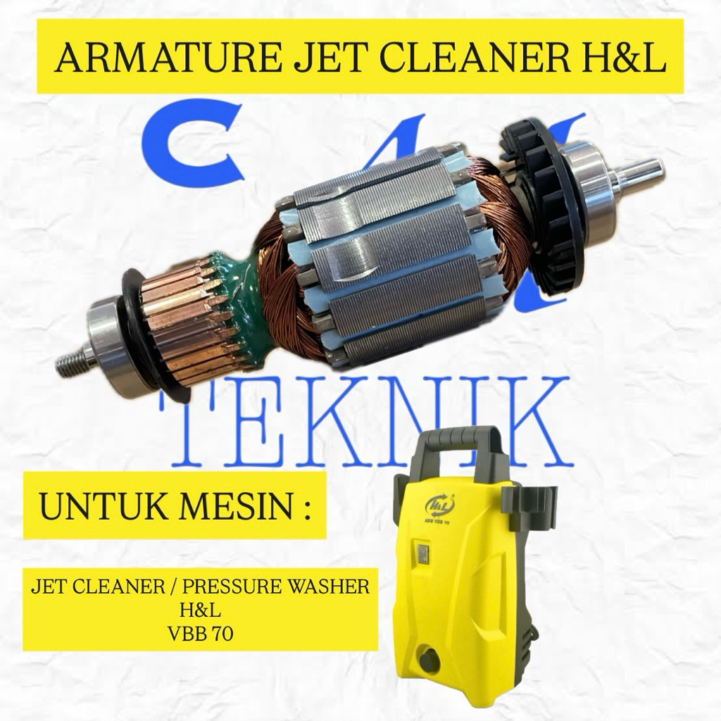 ARMATURE ANGKER JET CLEANER H&L VBB 70 ANGKER MESIN SEMPROT AIR H&L VBB70