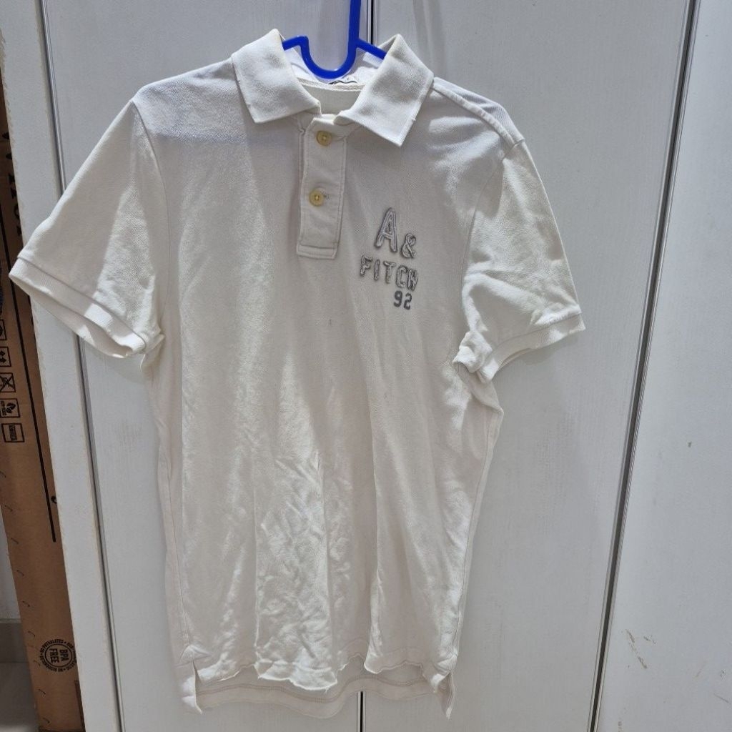 abercrombie polo man pria uk M putih