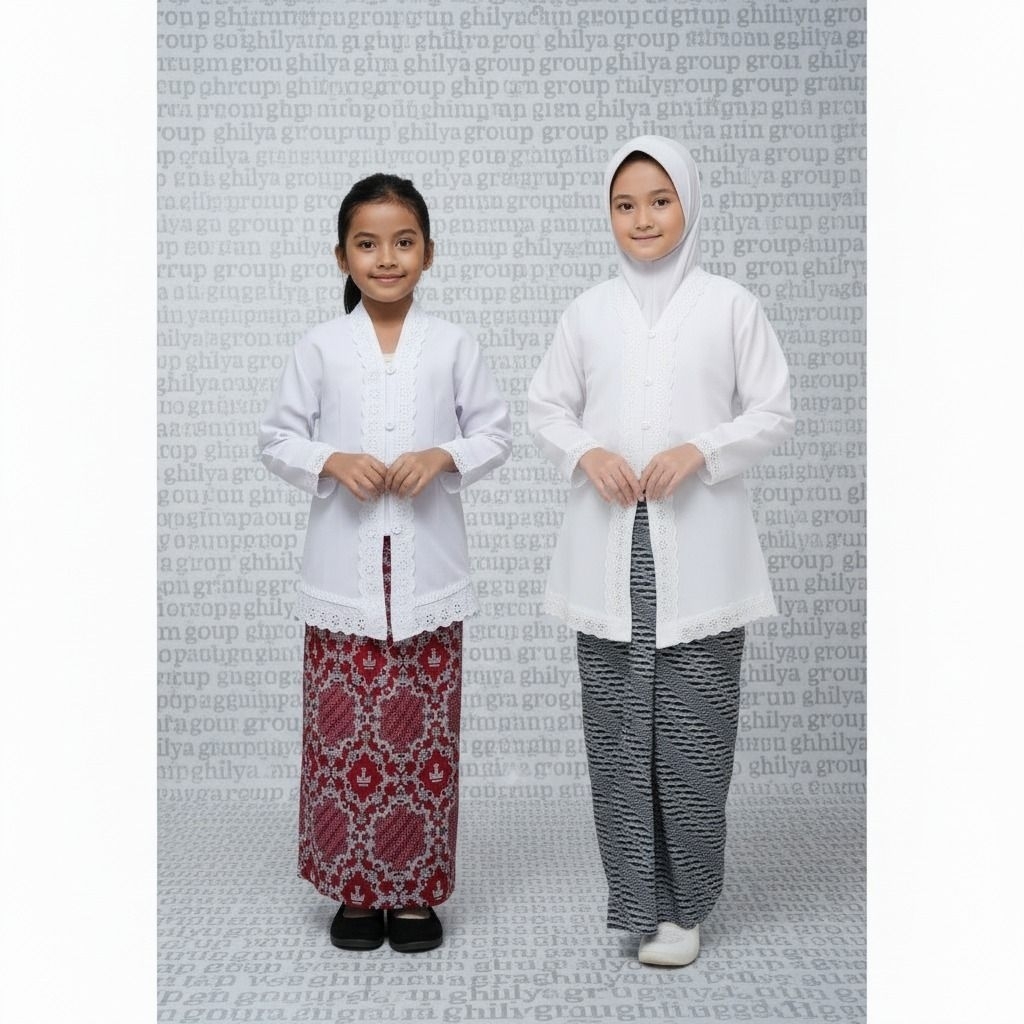 setelan kebaya anak sekolah, kebaya anak sd, baju adat tradisional, setelan kebaya encim, baju karti