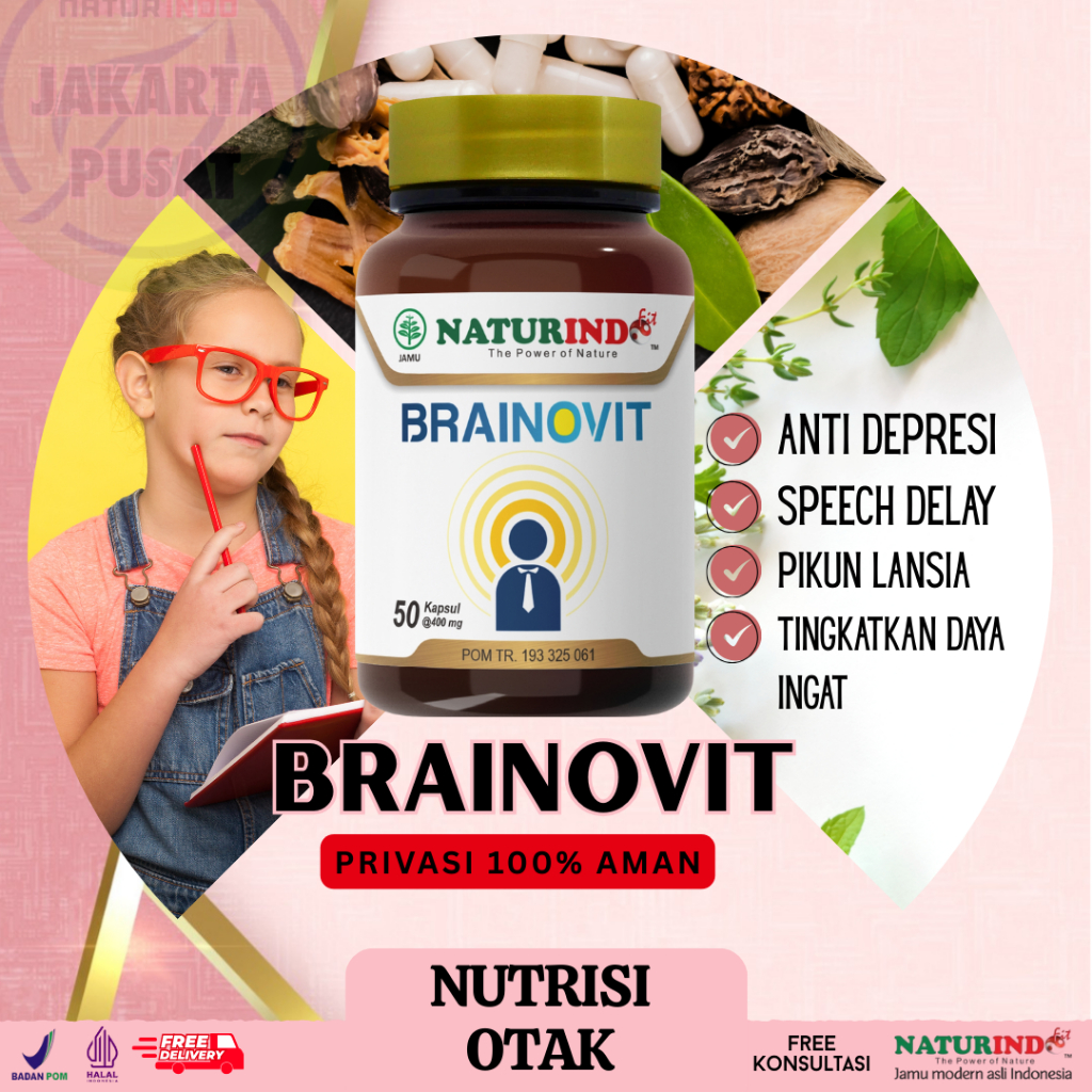 Brainovit Naturindo Suplemen Otak Anak Dewasa