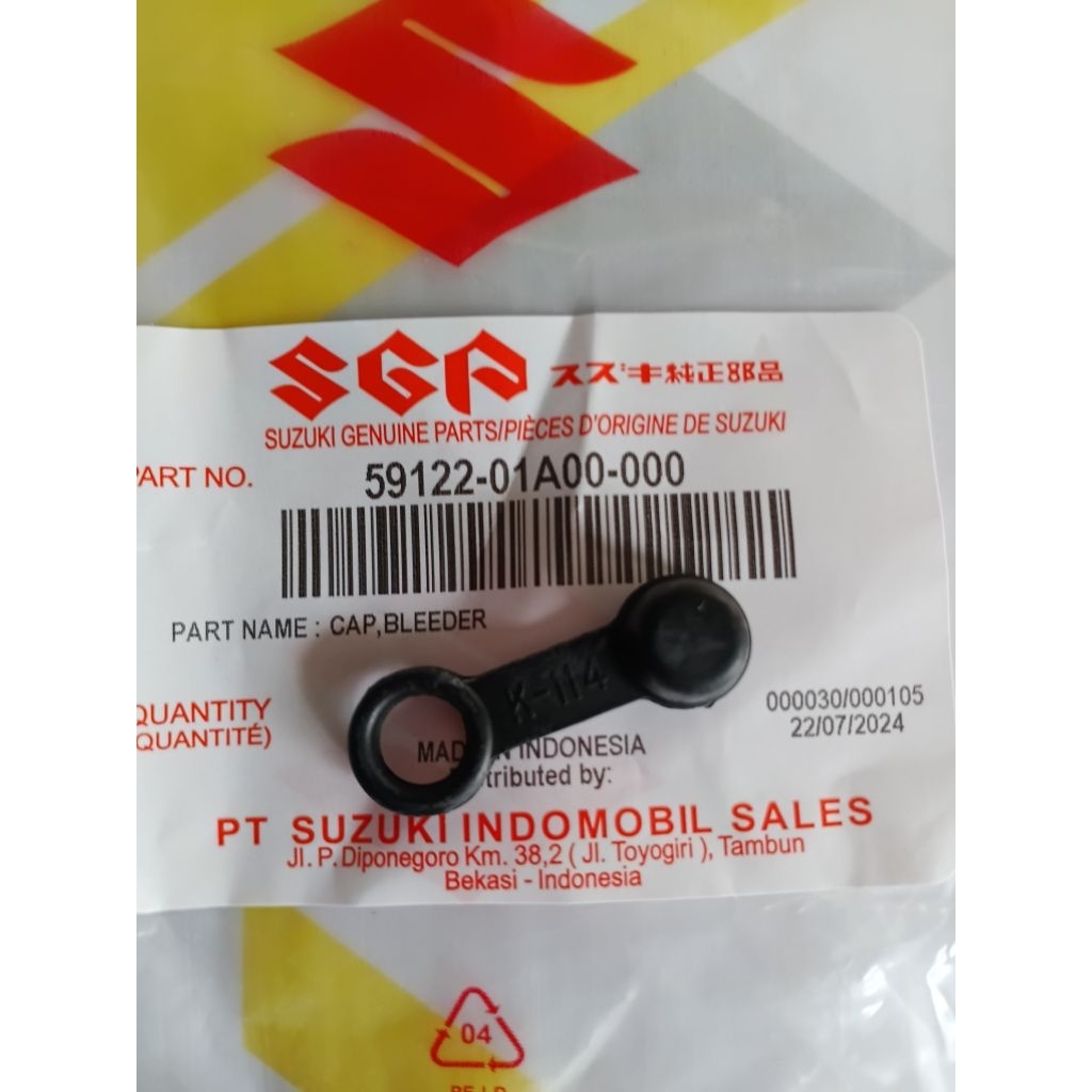karet tutup nipel angin nepel kaliper universal asli original suzuki genuine part indomobil
