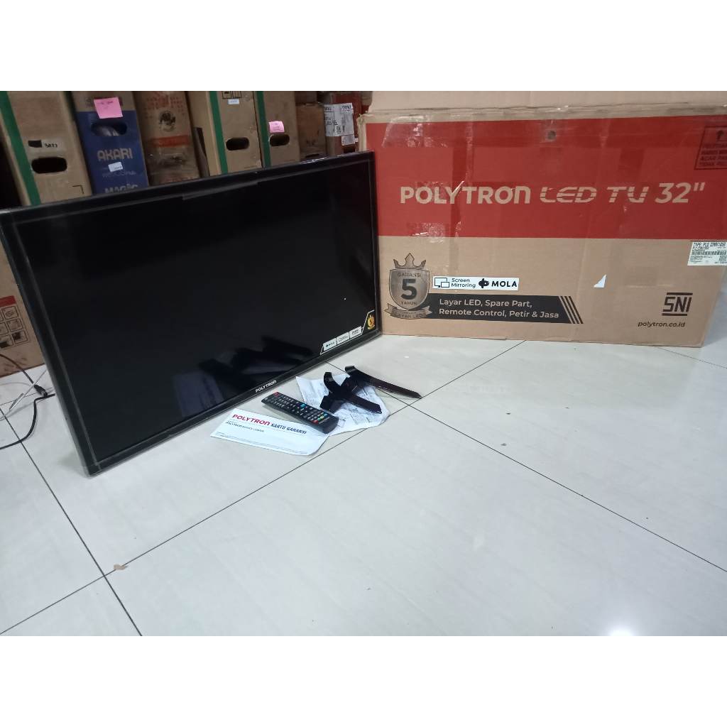 Digital TV Polytron 32In HD Sudah gak pakai STB Kondisi bekas pemakaian 4312F