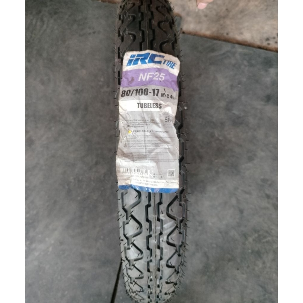 Ban Motor 80/100-17 IRC NR-25 Tubeless Original SNI