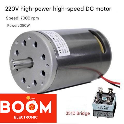 Dinamo Motor Mesin Bubut Mini DC 220V 300W/350W/400W/680W  (8768)