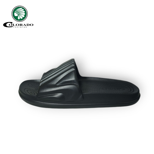 Terbaru Sandal Selop Pria Wanita Barnett Colorado Zara - Black
