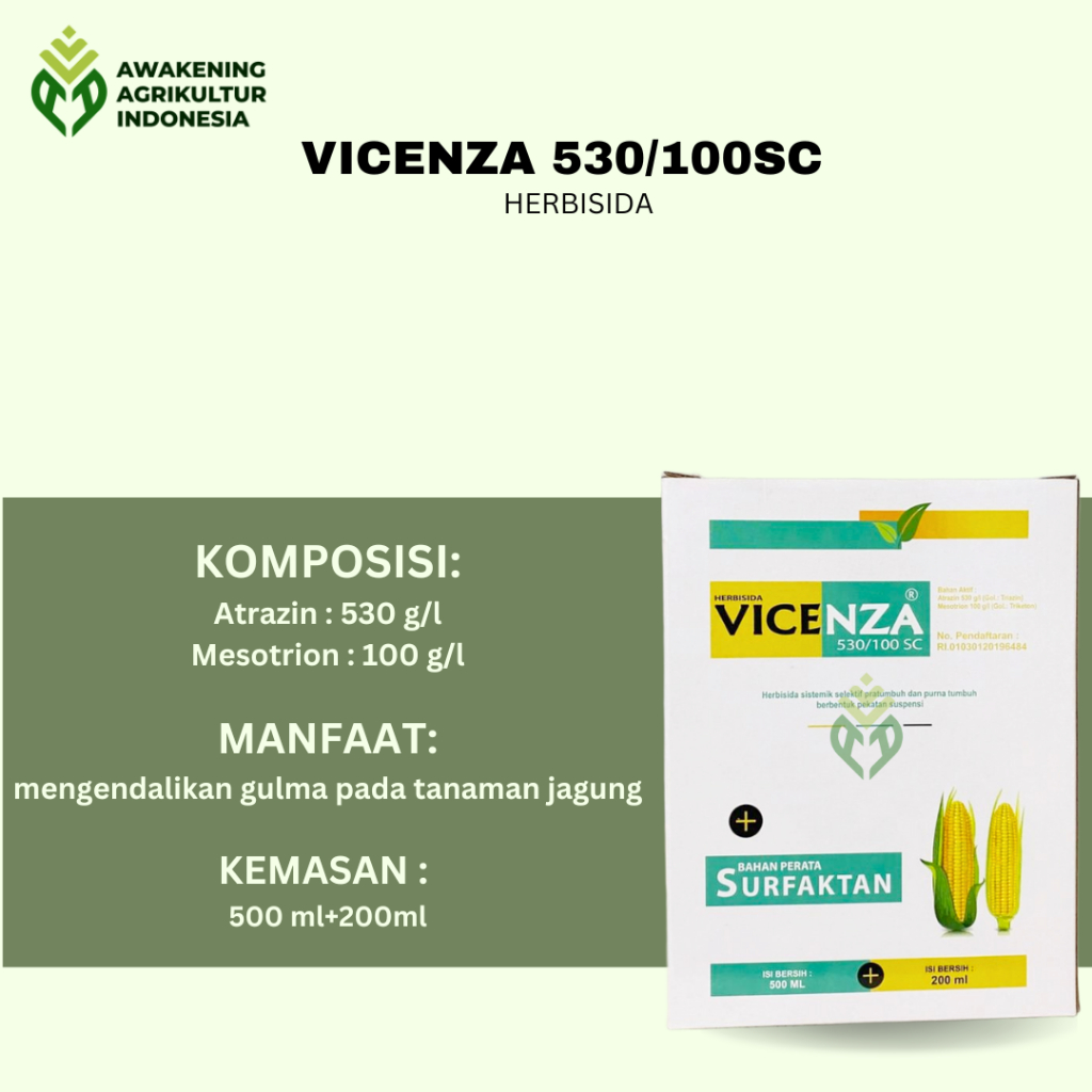 VICENZA 530/100SC 500ML HERBISIDA SELEKTIF JAGUNG