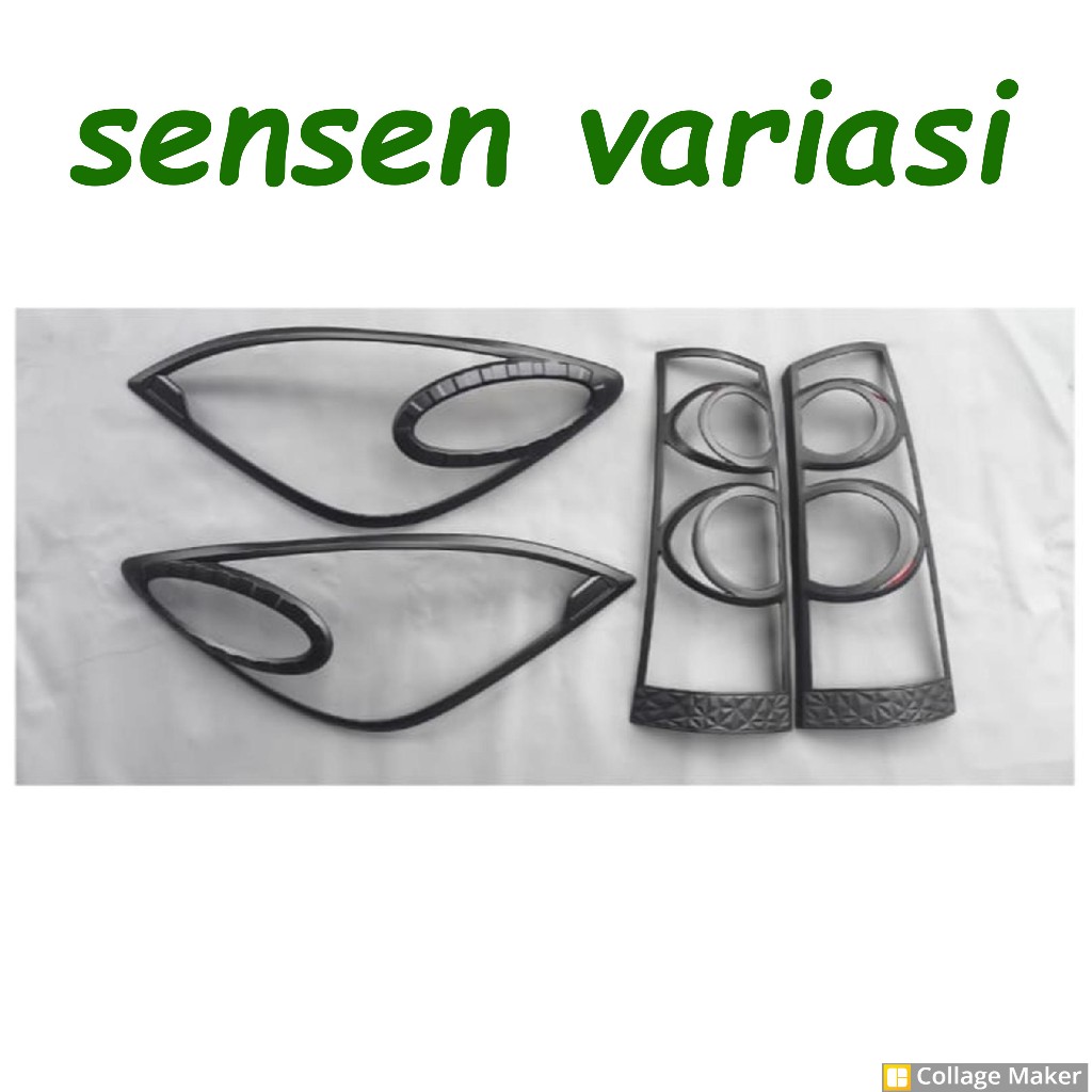 Garnish Lampu Depan Belakang Mobil Avanza Xenia 2007 - 2011 Vvti Hitam