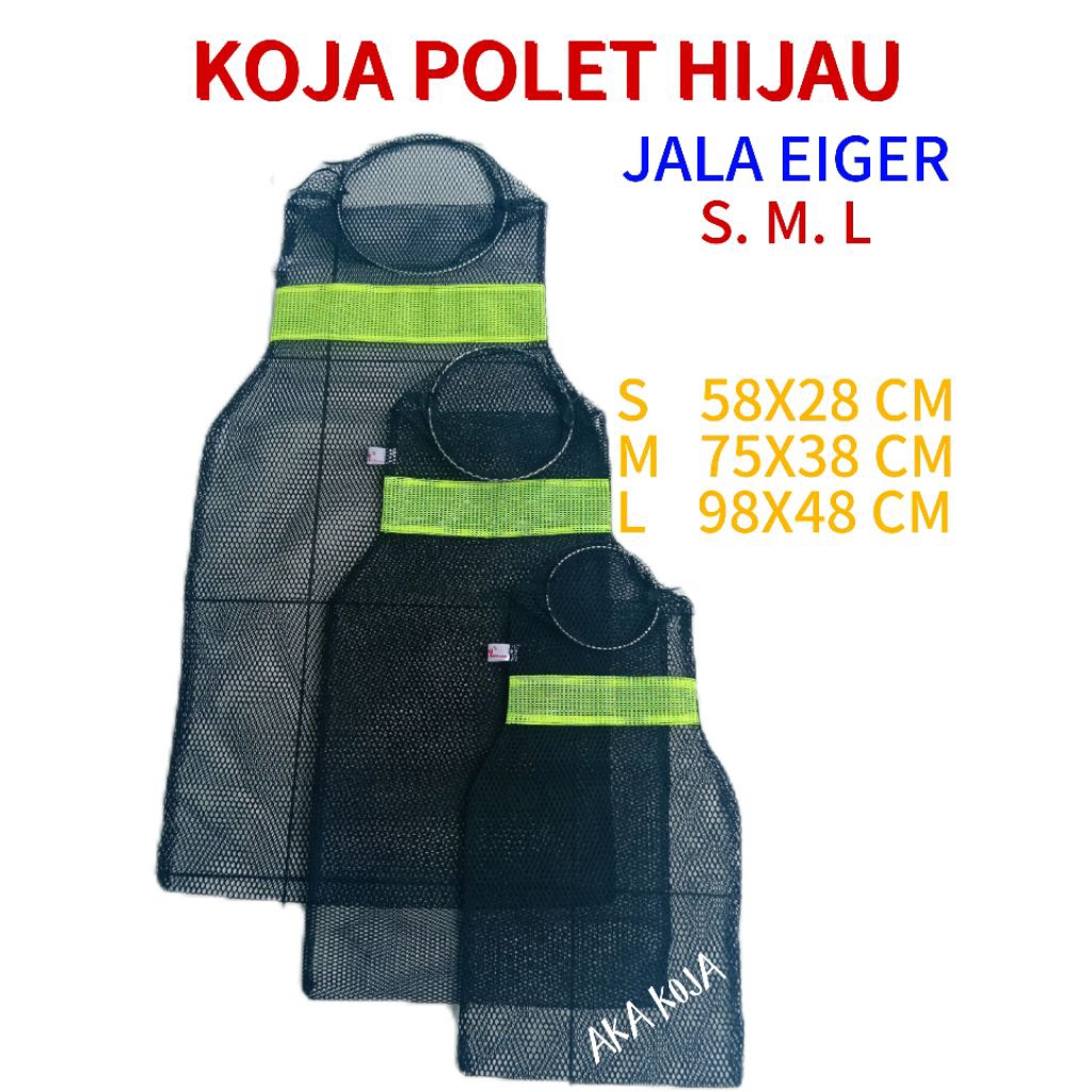 KOJA IKAN PANCING KUAT KOJA TEBAL KOJA IKAN MAS NILA KORANG KERAMBA IKAN S. M. L KOJA WADER TERMURAH