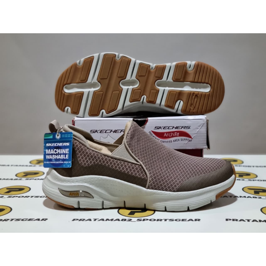 SIZE 41 ( 26 CM ) - ORIGINAL ASLI SKECHERS ARCH FIT BANLIN CASUAL WALKING SLIP-ON SEPATU PRIA SELOP 