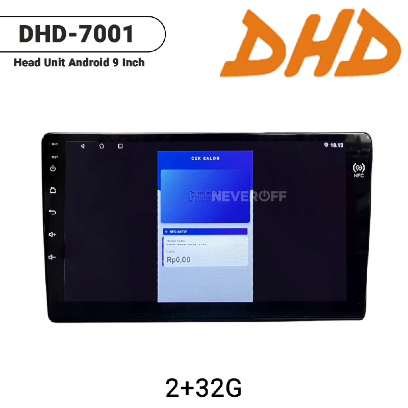 DHD Head Unit Android 9 Inci DHD-7001