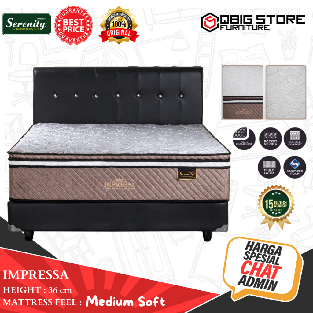 Elite Springbed Serenity Impressa Kasur Spring bed