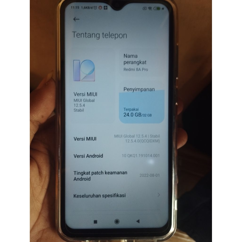 redmi 8a pro 3/32 normal second