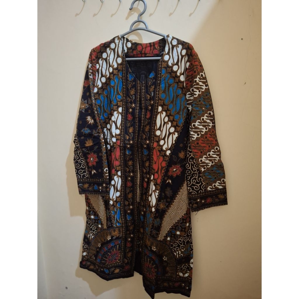 baju batik tunik ukuran M